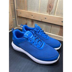 Stroll Mens Stylish Cobalt Blue Athletic Golf Sneakers Size 9.5